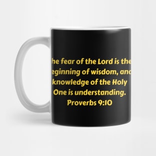 Bible Verse Proverbs 9:10 Mug